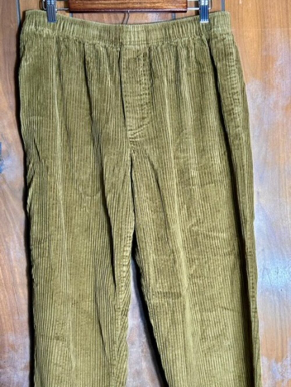 Urban Outfitters Corduroy Pants Mens Sz Large Brown Elastic Waist Drawstring